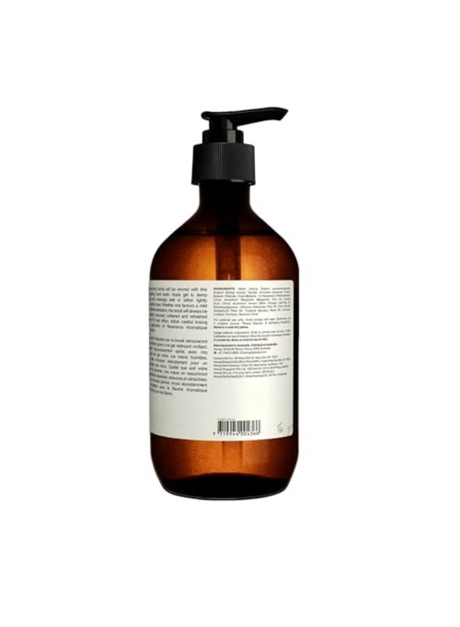 Aesop Reverence Aromatique Hand Wash | Woody, Earthy, Smoky | Gentle Exfoliating Cleanser For Renewed Skin | 500mL / 16.9 oz - Image 5