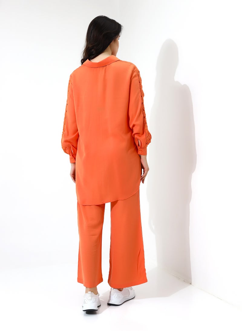 Elegant Blouse With An V-Neck And High Quality  - Image 4