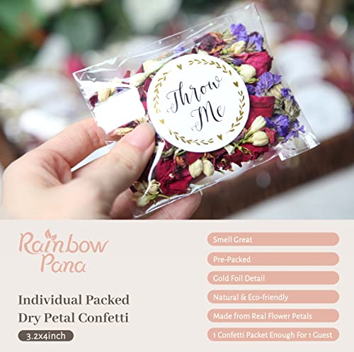 Rainbow Pana RainbowPana 50 Pack Biodegradable Flower Petals - Mix Petals for Weddings, Flower Confetti, Wedding Send Off & Exit Ideas - Image 3
