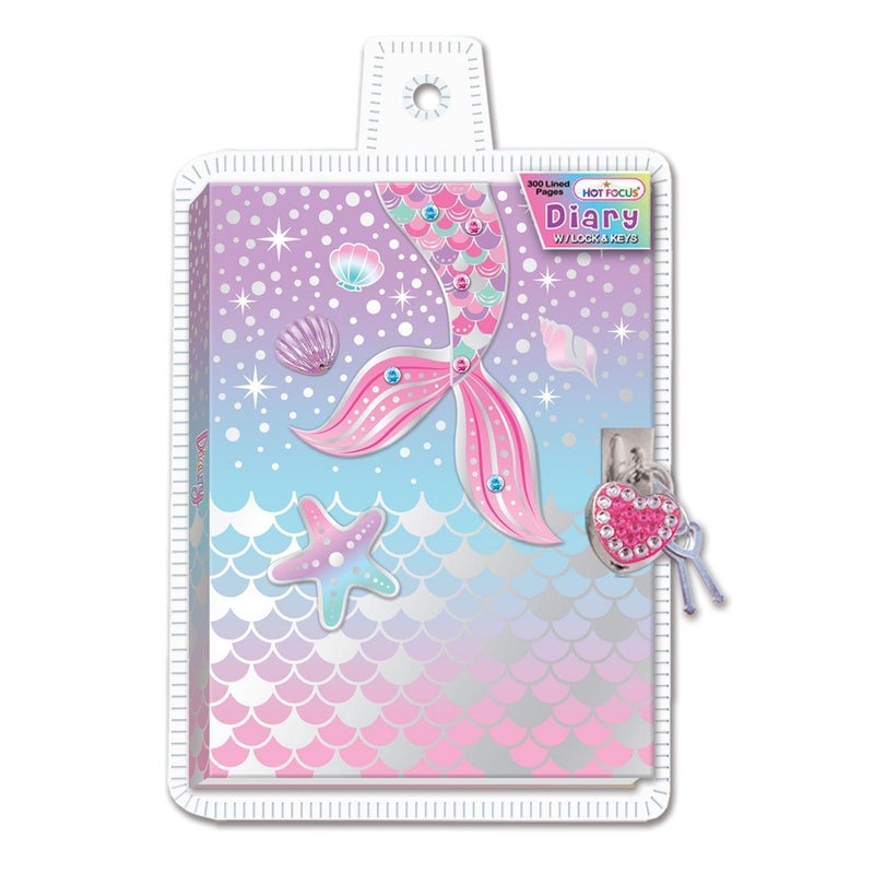 هوت فوكس مفكرة حورية البحر اللينة مع قفل ومفتاح - 251CR