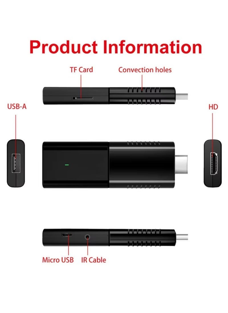 JAJEEK Android TV Full HD Streaming Device Stick Remote Control & Voice Control Google TV And Google Assistant Supported Android TV Box FHD Dongle Set TV Stick - Image 2