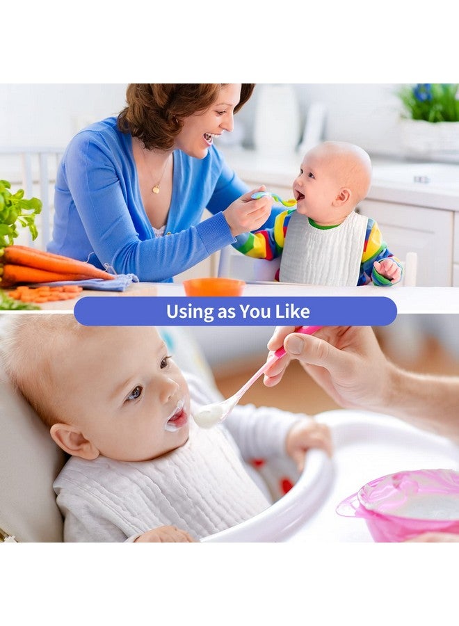 Reginary 30 Pack White Muslin Baby Bibs Bulk Adjustable 6 Layers Baby Bandana Drool Bibs for Boys Girls Newborn Cotton Soft Absorbent Muslin Burp cloth for Drooling and Teething - Image 5