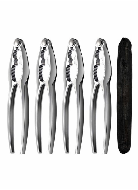Shellfish Crab Claw Cracker Seafood Lobster Crackers and Tools 4 Pack Nut for Legs