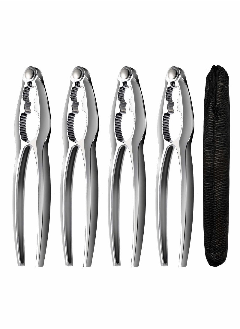 NIBEMINENT - Shellfish Crab Claw Cracker Seafood Lobster Crackers and Tools 4 Pack Nut for Legs - Image 1
