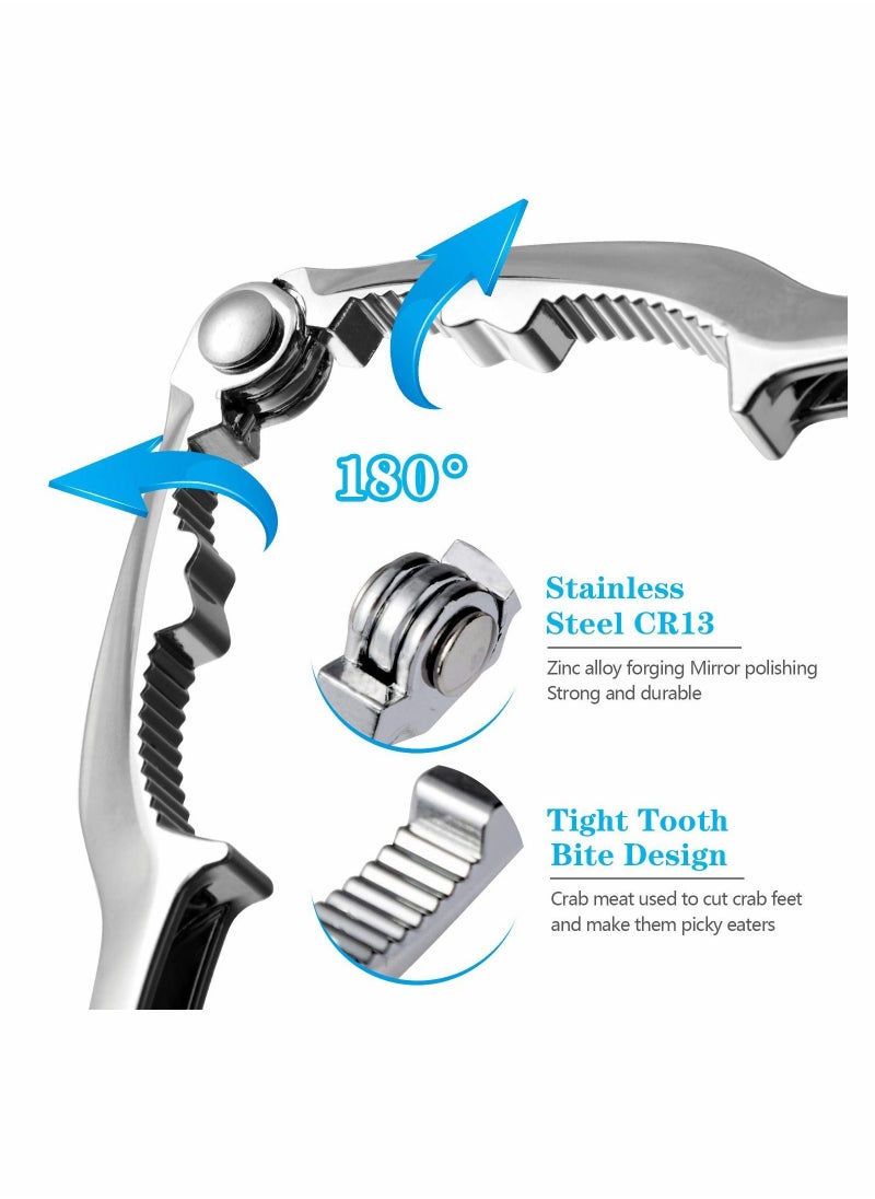 NIBEMINENT - Shellfish Crab Claw Cracker Seafood Lobster Crackers and Tools 4 Pack Nut for Legs - Image 1