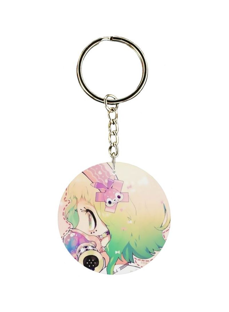 Cartoon Printed Keychain