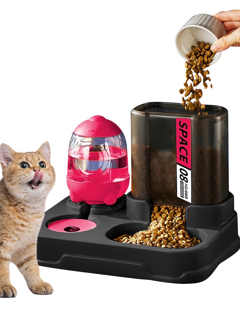 كيدل تغذية الأغذية التلقائية ومجموعة المياه تغذية القطط للكلاب القطط الحيوانات الأليفة الحيوانات - Image 1