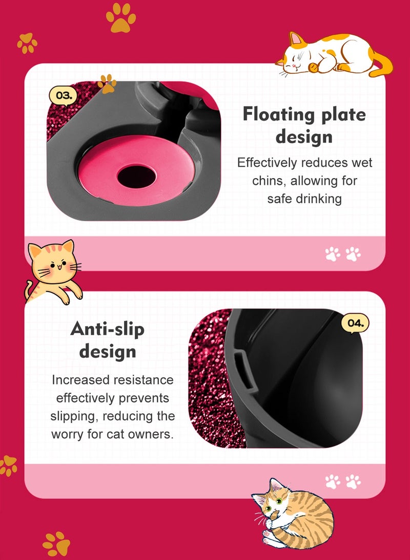 كيدل تغذية الأغذية التلقائية ومجموعة المياه تغذية القطط للكلاب القطط الحيوانات الأليفة الحيوانات - Image 5