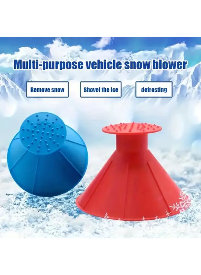 1PC Black Heavy Duty Winter Car Snow Shovel Scraper and Frost Remover with Ergonomic Handle - Image 4