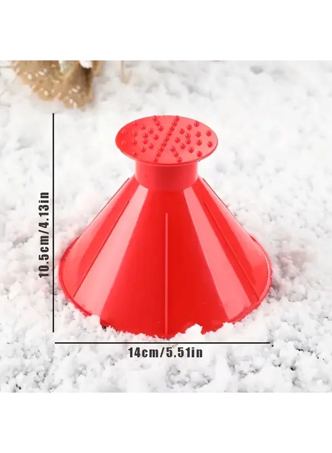 1PC Black Heavy Duty Winter Car Snow Shovel Scraper and Frost Remover with Ergonomic Handle - Image 3