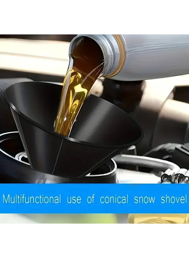 1PC Black Heavy Duty Winter Car Snow Shovel Scraper and Frost Remover with Ergonomic Handle - Image 5