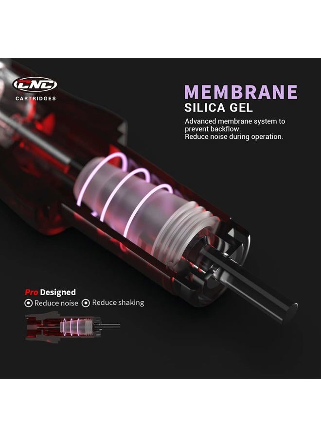 CNC 5RL Tattoo Needles Cartridge 20Pcs #10 Bugpin Disposable Needles Round Liner with Membrane EN04-20-1005RL - Image 2