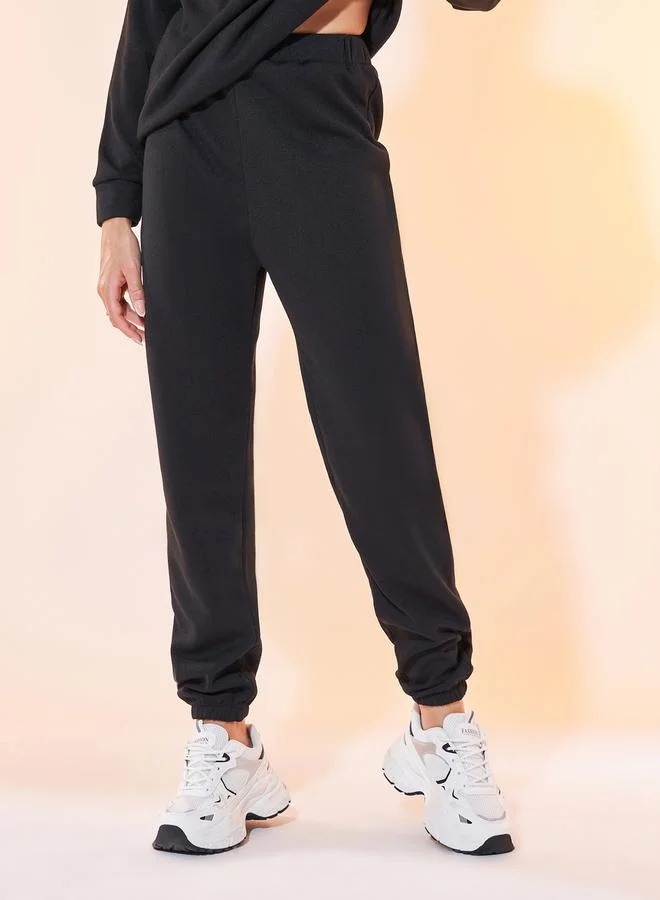 Take Two Solid Half-Zip Long Sleeve Sweatshirt & Joggers Co-Ord Set