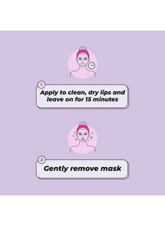 Vitamasques Vitamasques Lip Mask, 3-Pack - Cherry Vegan Collagen Lip Mask Sheets, Repair for Dry & Chapped Lips - Nourishing & Hydrating - Wild Cherries & Hyaluronic Acid - Vegan & Cruelty-Free  - Image 4