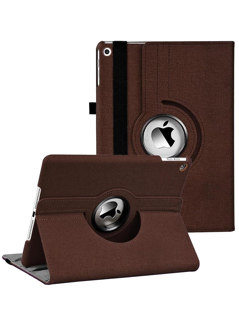 DUSALA 360 Degree Rotating Stand Auto Sleep Wake Folio Leather Smart Cover for iPad 10.2 inch - Image 1