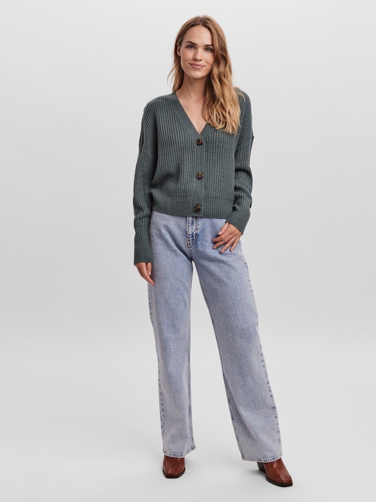 VERO MODA VMLEA LS V-NECK CUFF CARDIGAN NOOS - Image 3