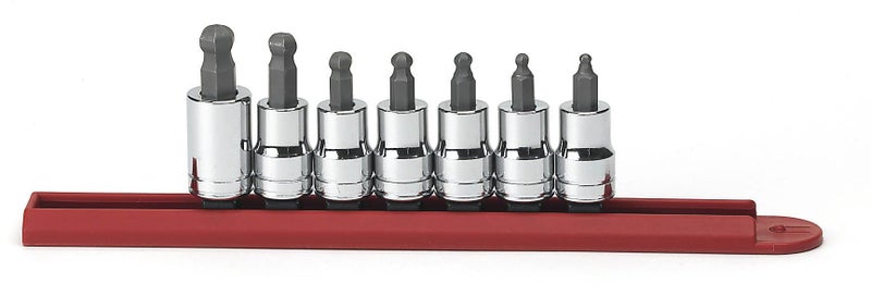 GEARWRENCH 38 Drive Ball End Hex Bit SAE Socket Set 7 Pc 80586