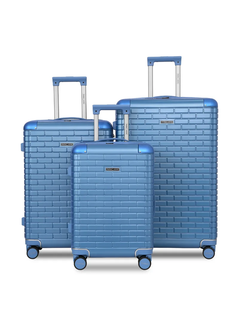 بارا جون طقم حقائب سفر Para John Bricase مكون من 3 قطع – شنط صلبة من البولي كربونات مقاسات 20 و24 و28 بوصة مع عجلات دوارة 360°