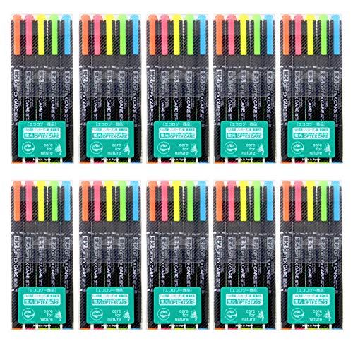 Zebra Pen Zebra BWKCR15C Highlighter Optex Care 5 Colors 10 Pieces - Image 1