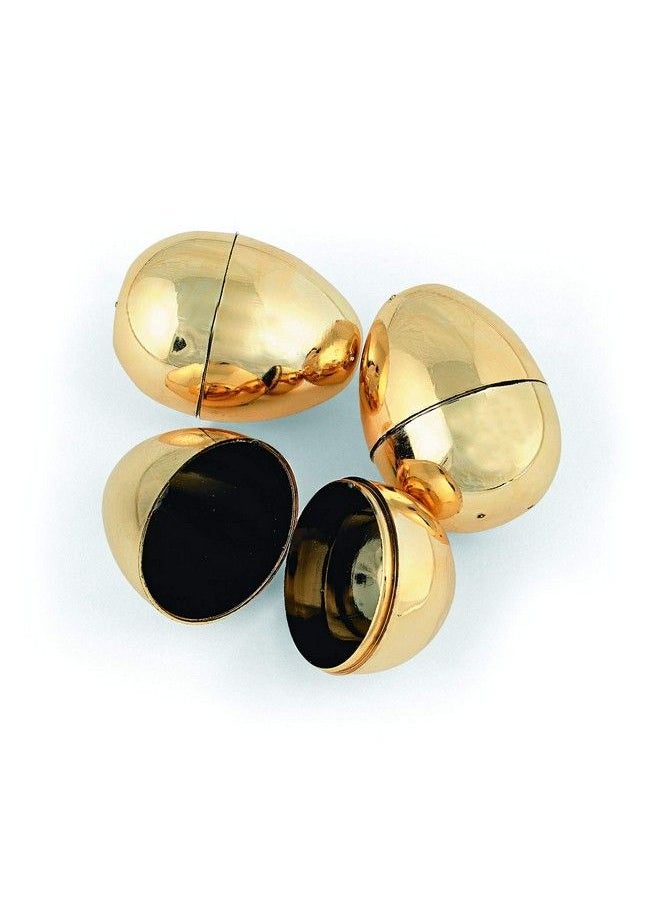 Fun Express Golden Metallic Eggs For Easter (12 Piece Pack) Party Supplies, Easter Basket Stuffers  - Image 3