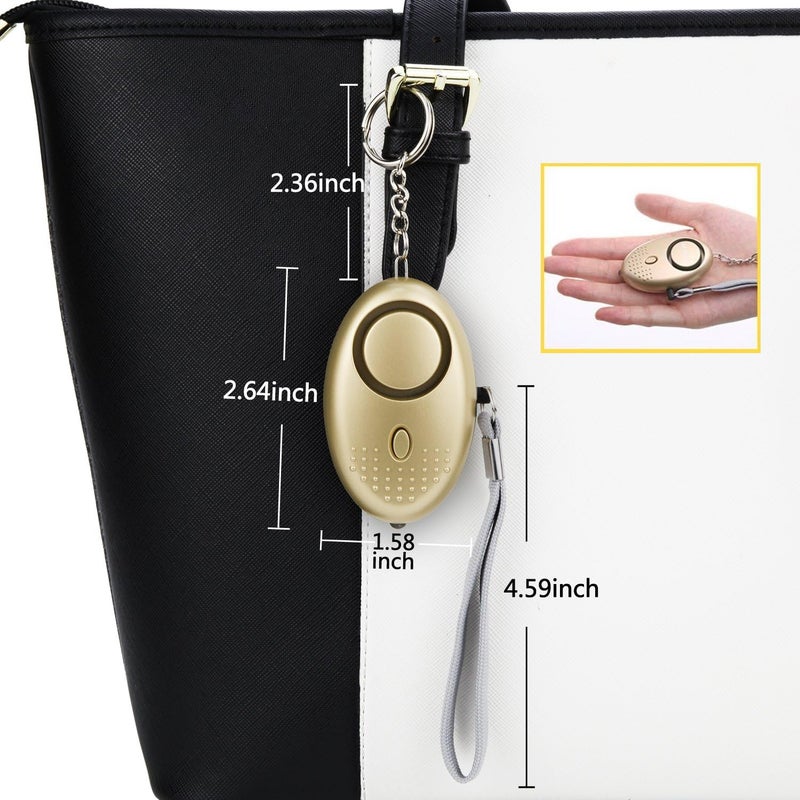 Taiker Personal Alarm for Women 140DB Emergency Self-Defense Security Alarm Keychain with LED Light for Women Kids and Elders-2 Pack - Image 4