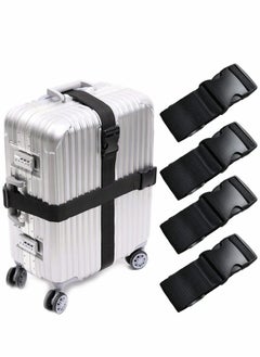 Excefore Luggage Straps, Straps with Buckle Adjustable, Suitcase Belts Travel Accessories Bag Adjustable Tie Down Strap Lashing Quick-Release (4 Pack)  - Image 1
