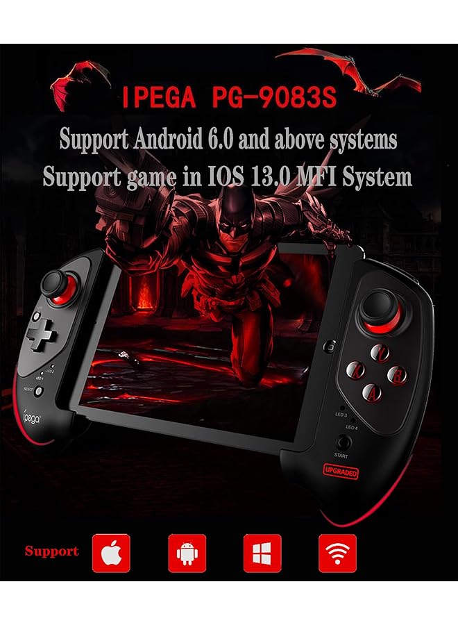 Ipega Pg 9083S Wireless Game Controller For Iphone14/13/12/11/X Xr/ Ipad For Galaxy S23/S22/S21/S10+/ Note20/10 Vivo One Plus Android Smartphone Tablet (Android 6.0 + Ios13.0+)  - Image 2