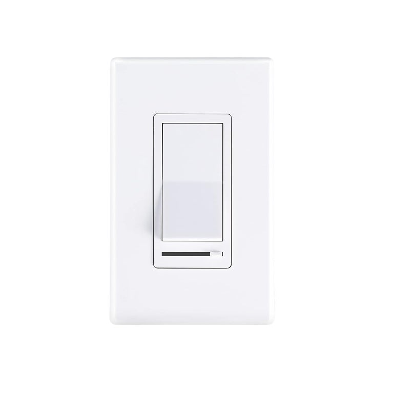 CLOUDY BAY in Wall Dimmer Switch for LED Light/CFL/Incandescent,3-Way Single Pole Dimmable Slide,600 Watt max,Cover Plate Included - Image 1