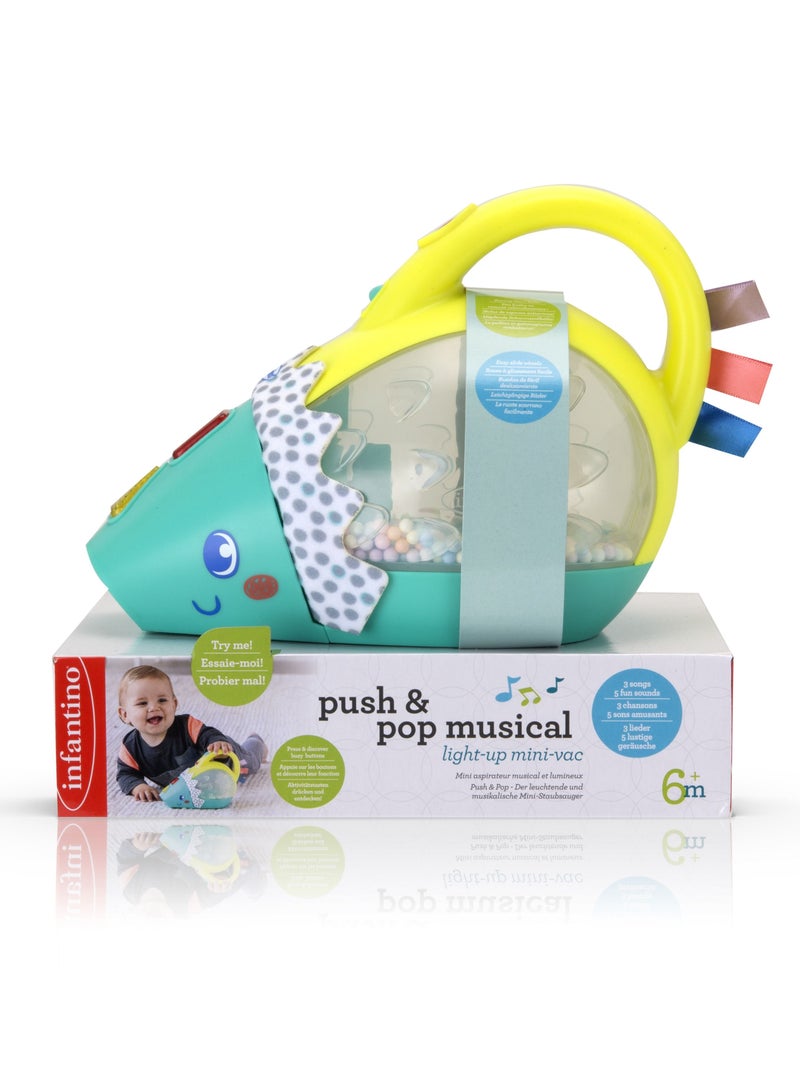 infantino لعبة قنفذ مصغرة موسيقية مضيئة مع موسيقى وأضواء وأصوات وأزرار من 6 أشهر وما فوق - متعددة الألوان - Image 4