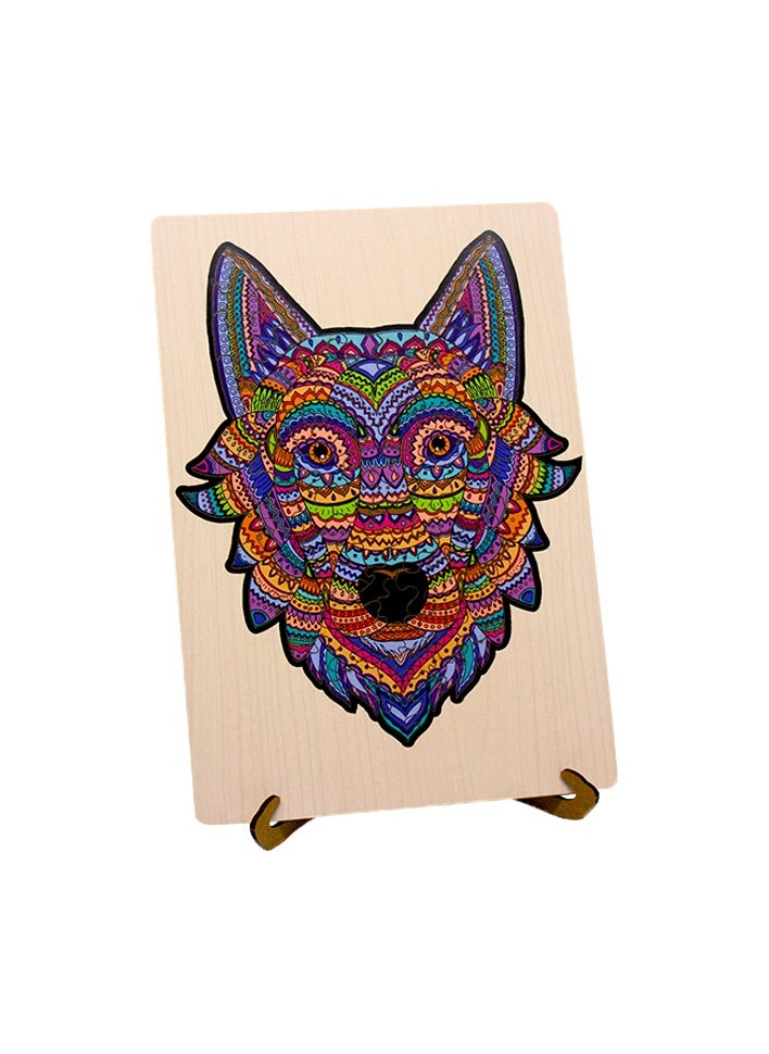 FOFA Wooden Puzzle Colourful in a Frame The Wolf Serious - pzsku/Z3DAFA6E553CDE23F2617Z/45/_/1729335246/34f59416-0d01-437e-96b7-4a97d9bf5888