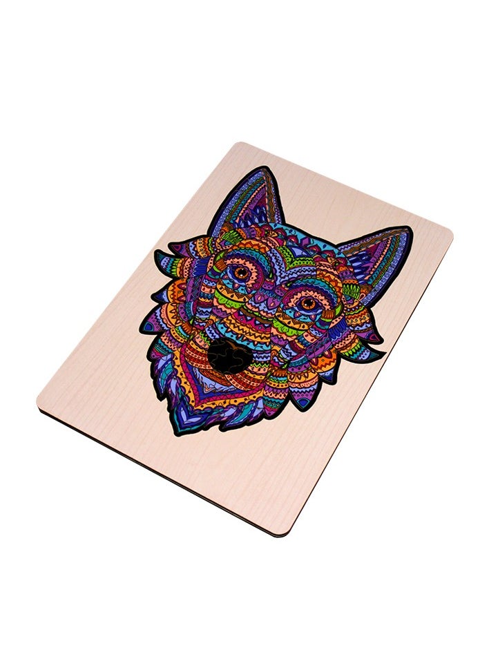 FOFA Wooden Puzzle Colourful in a Frame The Wolf Serious - pzsku/Z3DAFA6E553CDE23F2617Z/45/_/1729335256/257ea429-ad4e-48ef-8ad7-c14c77f05f2c