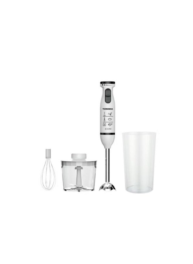 TORNADO - Hand Blender 600 Watt White HB-600GWT - Image 1