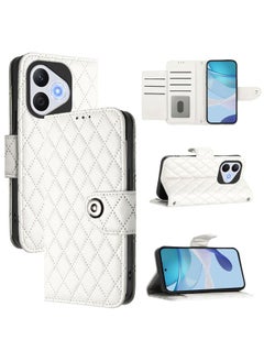 Case For Honor 400 Lite Rhombic Texture Flip Leather Phone Case with Lanyard