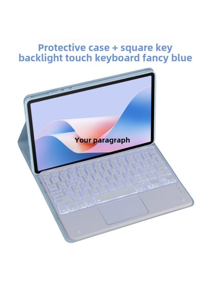 For Xiaomi Tablet 7pro Protective Case XiaoMi Pad7 Bluetooth Wonderful Control Backlit Keyboard Redmi10.6 Case-Color: Gentle Pink-Product Type:Xiaomi Pad 5pro  2022 (with 10inch Keyboard