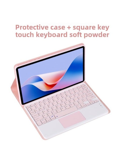 For Xiaomi Tablet 7pro Protective Case XiaoMi Pad7 Bluetooth Wonderful Control Backlit Keyboard Redmi10.6 Case-Color: Gentle Pink-Product Type:Xiaomi Pad 5pro  2022 (with 10inch Keyboard