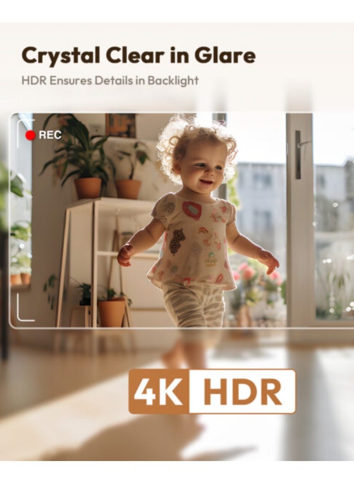 Botslab C224, an innovative security camera that offers excellent 4K 8MP image quality to capture every detail, The 2.4GHz Wi-Fi and Wi-Fi 6 wireless connection guarantees stability and speed. Google Assistant and IFTTT for easy control and integration with other Smart Home devices. - Image 4