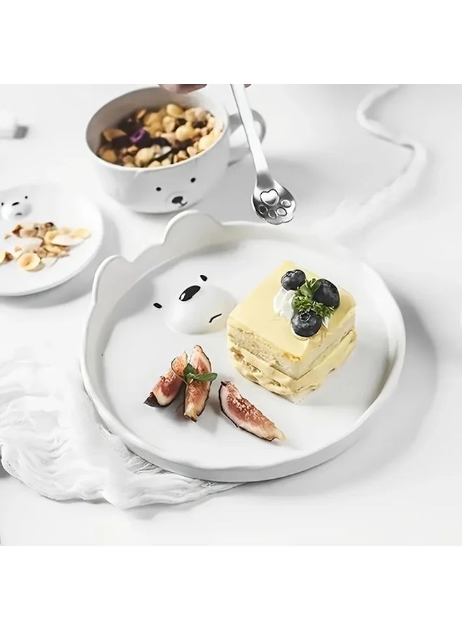 1pc Stainless Steel Cat Paw Spoon For Desserts Coffee Ice Cream Cake And Mixing - Image 2