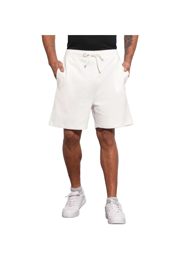 بيينغ هيومان Mens White Slim Fit Shorts