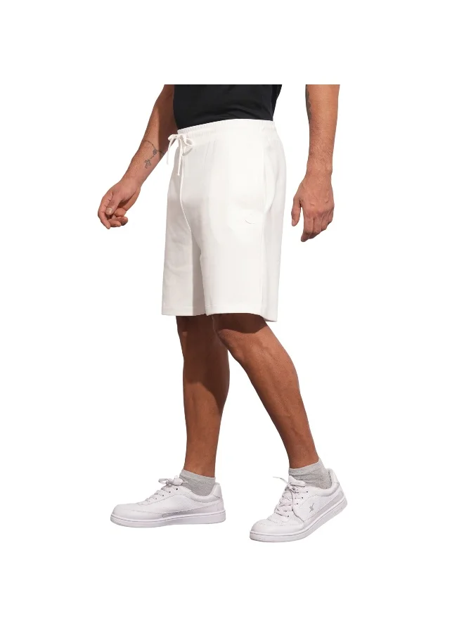 بيينغ هيومان Mens White Slim Fit Shorts