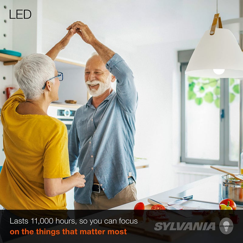 LEDVANCE Sylvania LED A19 Light Bulb, 60W Equivalent, Efficient 8.5, 10 Year, W, 5000K, 800 Lumens, Frosted, Daylight (74766) (Pack of 1, 24 Count Total) - Image 3