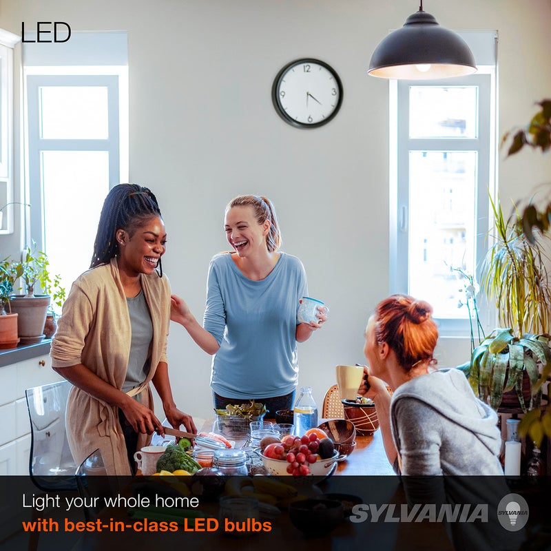 LEDVANCE Sylvania LED A19 Light Bulb, 60W Equivalent, Efficient 8.5, 10 Year, W, 5000K, 800 Lumens, Frosted, Daylight (74766) (Pack of 1, 24 Count Total) - Image 4