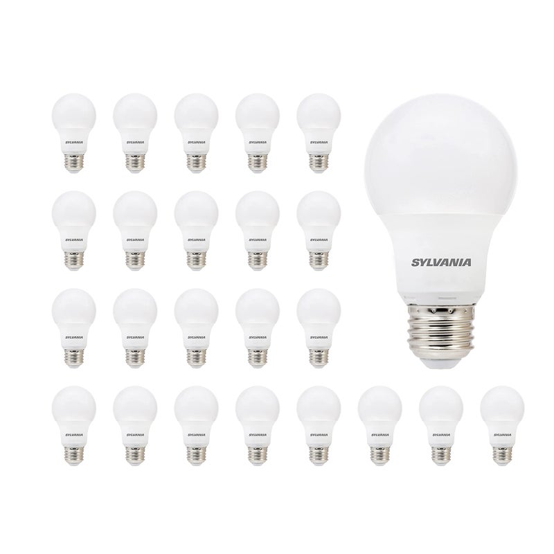 LEDVANCE Sylvania LED A19 Light Bulb, 60W Equivalent, Efficient 8.5, 10 Year, W, 5000K, 800 Lumens, Frosted, Daylight (74766) (Pack of 1, 24 Count Total) - Image 2
