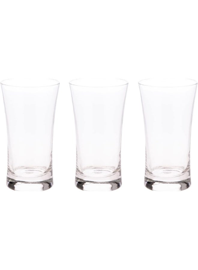 AKDC Flash Glass Tumbler 3Pcs L(7CM) XW(7CM) XH(13CM) transparent - Image 1