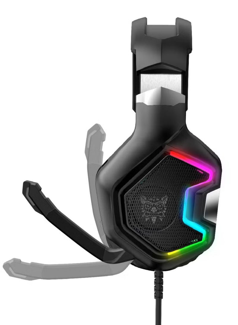 LIXES K10 Pro Gaming Headset with RGB Lighting – Professional Wired Headphones for PC, Console, and Mobile Gaming  - Image 2