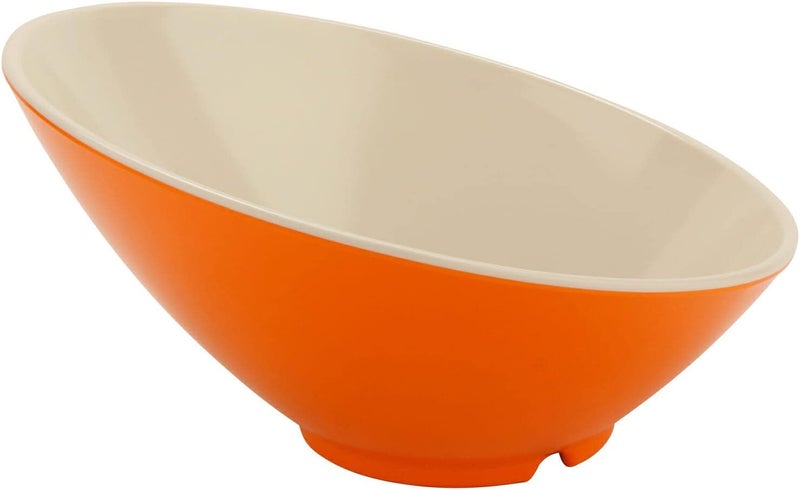 GET B792ST Angled Cascading Serving Bowl for Salads Rice and Dessert 24 Ounce  925 Sunset Orange - Image 1
