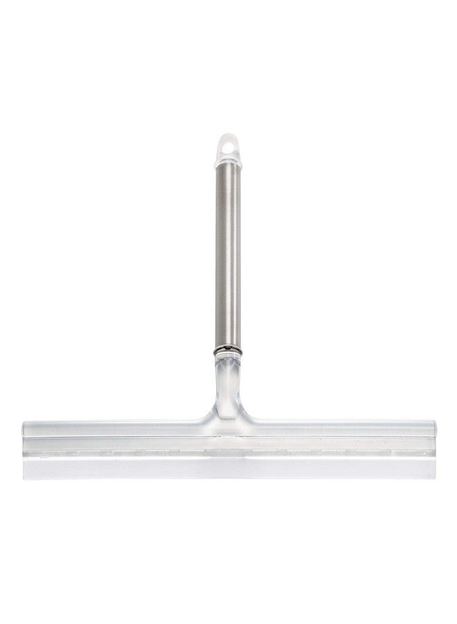 InterDesign iDesign Forma Brushed Stainless Steel Squeegee with Suction Storage Hook - 12" x 8" - Image 3