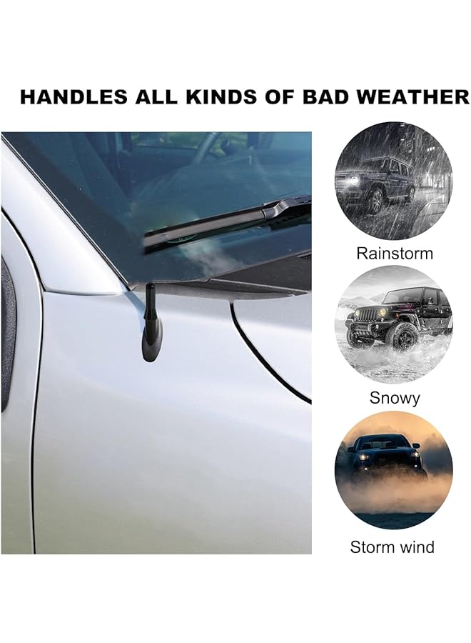 ® Car Short Antenna Decorative Car Antenna, 1.37" Sporty Carbon Fiber Stubby Antennas For Roof, Car Trunk - Image 5