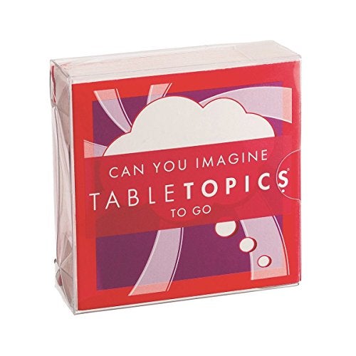TableTopics Can You Imagine to Go Conversation Cards for Kids to Share Their Ideas 40 Engaging Questions for Quality Family Time Take Anywhere Stocking Stuffer - Image 1