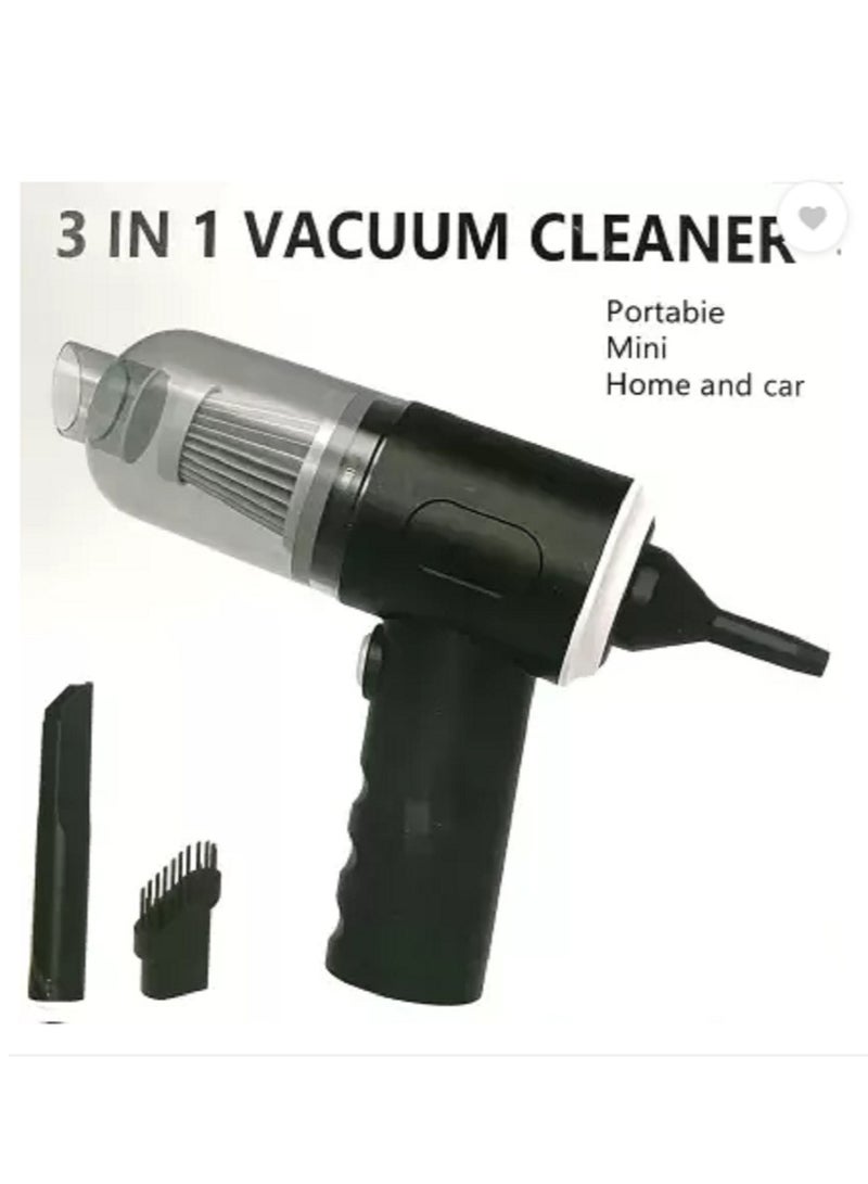 AS-228 مكنسة كهربائية محمولة باليد 3 في 1 مكنسة كهربائية لاسلكية قابلة لإعادة الشحن مكنسة كهربائية 3 في 1 محمولة باليد مكنسة داخلية للسيارة - Image 5