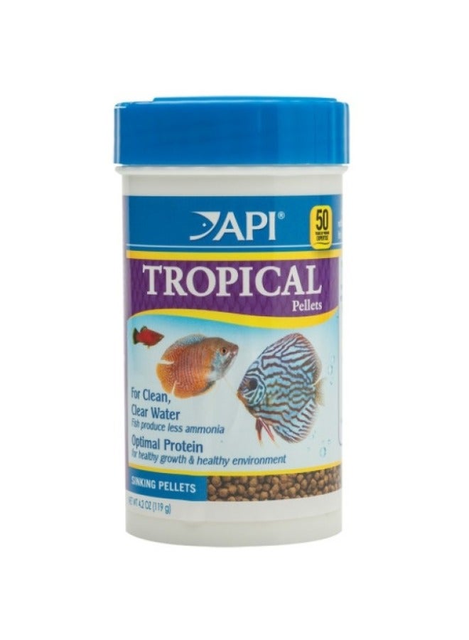 API Pellets Tropical Fish Food 1.6 OZ - Image 1